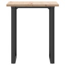  Spisebord O-ramme 60x60x75,5 cm heltre furu og støpejern 3282736