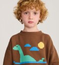 Bobo Choses Collegegenser   Innsjø Monster   Bobo Choses   6 7 år (116 122)   Collegegenser   Brun   116 112