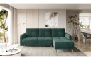 Saimon Sovesofa m. Divan med Oppbevaring 3 seter   Mørkegrønn