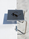 Fiam Club Sidebord Antrasitt/ Aluminium