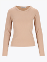 Comprimé Basic Rib Longsleeve Beige 46
