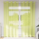  Voilegardiner med grommets 2 stk eplegrønn 140x245 cm 8721158550729