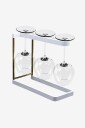 HAPPY SiNKS Stativ for vinglass Hvit