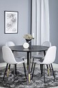 Venture Home   Spisegruppe Dipp med 4 stk stoler Polar   Svart