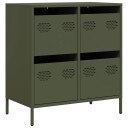  Skjenk olivengrønn 68x39x73,5 cm kaldvalset stål 8721102930171