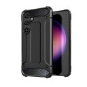 Hurtel Hybrid Armor-etui for Samsung Galaxy S24 FE Armored Hybrid Case Svart