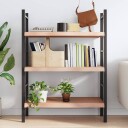 vidaXL Vegghylle lysebrun 100x50x6 cm behandlet heltre eik
