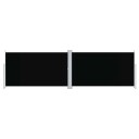 vidaXL Uttrekkbar sidemarkise 180x600 cm svart