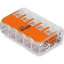 Wago Koblingsklemme 221-415 Med Åpner Transparent 5-Leder