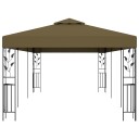 vidaXL Paviljong 6x3 m gråbrun 180 g/m²