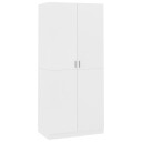 vidaXL Garderobe hvit 90x52x200 cm sponplate