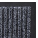 vidaXL Grå PVC Dørmatte 90 x 120 cm