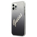 Guess Guhcp12lpcuglsbk Iphone 12 Pro Max 6,7" Czarny/Black Hardcase Glitter Gradient Script