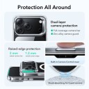ESR Classic Hybrid MagSafe Kickstand Mobildeksel for iPhone 17 Pro - Gjennomsiktig