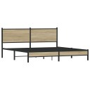  Sengeramme i metall uten madrass sonoma eik 180x200 cm 3301391