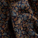 Ferner Jacobsen Scarf Wool-Silk - Blue Paisley Blå OS