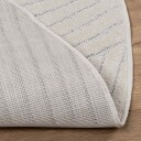  Områdetepper Rund PALMERAS Krem Ø 160 CM Polyester