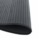  Teppe rund svart 80 cm bambus 8721012369979