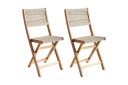 Hagestol Prossedi sett av 2 Beige/lyst tre - Beige/lyst tre