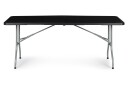 Sammenleggbart hagebord cateringsbord bankettbordt 180 cm Svart