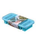 SOUPER CUBES Matoppbevaring i Silikon m/lokk Half-cup, 1pk, Blå,