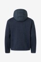 Superdry - Pufferjakke Hooded Storm Knit Hybrid Jkt - Blå