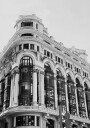 Gran Vía Madrid Architecture Black & White Plakat Plakat / 21x30cm