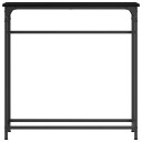  Konsollbord Svart Eik 75x19,5x75 cm Konstruert Tre