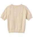 Wheat Knit Top S/S Malvina Beige 104