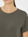 Athlecia Lizzy W Slub S/S Tee - Khaki green - 36