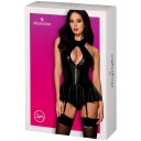 Obsessive Wetlook Korsett og Truse      - Svart - S/M