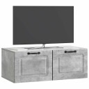  Vegghengt TV skap Betonggrå 78,5 x 41 x 30 cm Konstruert tre