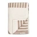 NJRD Stripes badehåndkle 100 x 150 cm Beige