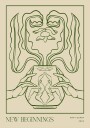 Vessel Collection : New Beginnings LineArt Plakat / 40x50cm