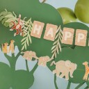Partydeco Girlander Happy Birthday Safari Party GRL132