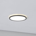 TK Lighting Aqua LED panel Ø 30 cm svart metall/plast CCT dimbar