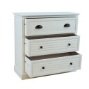 Skap HOME4YOU Meldon hvit 80x35x80 cm   Hvit