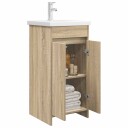  Badmøbel med vask Sonoma eik 42 x 40 x 84,5 cm Konstruert tre