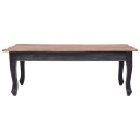 vidaXL Salongbord svart 120x60x45 cm heltre mahogni