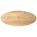  Bordplate 140x60x4 cm oval heltre eik
