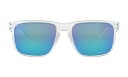 Oakley Holbrook XL Skibriller Transparent med Prizm Sapphire Polariserte Linser