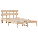  Sengestamme med hodegjerde Brun 120 x 190 cm Massivt furutre
