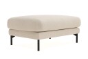 Menard Premium fotskammel i chenille - Lysbeige