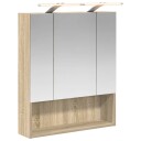  Baderomsspeilskap Sonoma eik 60 x 14.5 x 70 cm Konstruert tre