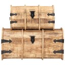 vidaXL Oppbevaringskister 2 stk heltre mango
