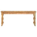 vidaXL Benk 110x35x45 cm gjenvunnet heltre