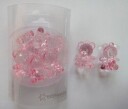 Bordpynt rosa teddybjørner i akryl fra Edelweiss