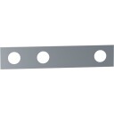 VOLA PLATE 003 3 HULL BØRSTE Børstet krom