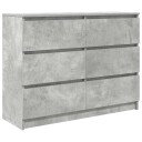 Skjenk betonggrå 100x35x76 cm konstruert tre