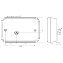 Baklampe for tilhenger LED 12 V med cambus høyre